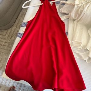 Amanda uprichard choke neck red dress
